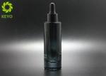 Transparent Black Color Essential Oil Bottles Bulk 50ml Round Thick Bottom