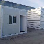 Electro Galvanized Steel Structure Outdoor Cafe Container House with Glass
