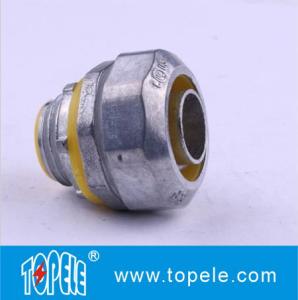 China 4” Flexible Conduit And Fittings Blue / Yellow Straight Liquid Tight Connector factory