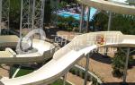 Fiberglass Pool Slide Water Play Equipment , Custom Length and Platform Height