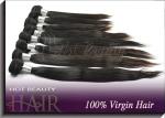 Peruvian Virgin Human Hair Extensions , 18'' Silky Straight 6A