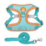 Suede Material Reflective Strips Pet Harness Vest For Dogs And Cats