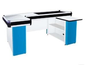 China Supermarket Metal Checkout Counter Cashier Equipment Divider Durable factory