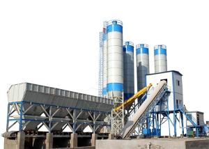China Wet Mix Belt Type Liebherr Concrete Batching Plant Automatic PLC Controlled factory