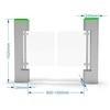 SUS304 Swing Turnstile Gate Stainless Steel IR Swing Barrier Turnstile