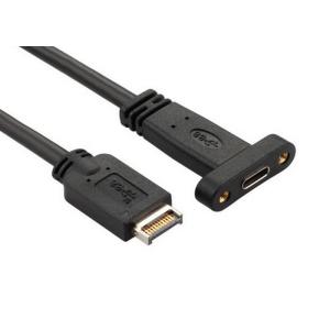 Desktop Mount Panel Header Type C Computer Data Cable Support Data Sync And