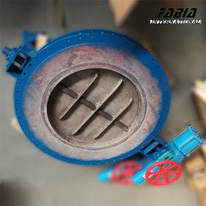 China 24 Inch Pneumatic Round Flange RTO Gas Valve Carbon Steel High Pressure High Temperature factory