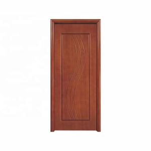 China Natural Veneer Solid Wood Oak Door 210cm Height Pvc Flush Door For Bathroom factory