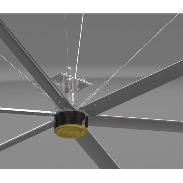 China Big 24ft Explosion Proof Axial Hvls High Volume Low Speed Fans factory