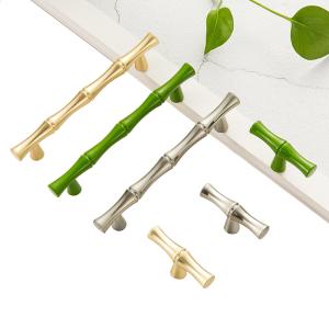 China Bamboo Cabinet Decorative Pull Handle 125x8x25mm factory