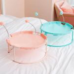 Four Seasons Cat Nest Bed Removable Circular Cushion Pink Green Blue