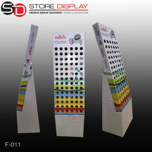 China LED lamp corrugated cardboard display stand factory