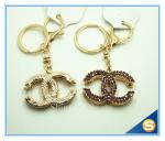 Fashion Metal Charm Pendant Key Chain Rhinestone Metal Key chain For Women Gift