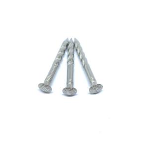 China Custom Oval Head Screw Shank Nails Anti Corrosion 2.8X65MM A2 Grade factory