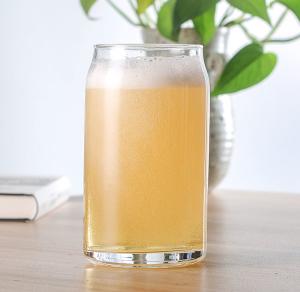 China 16oz 473ml Beer Can Glass , Personalized Pint Glasses Heavy Bottom Design factory
