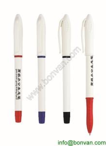 China plastic ball pen,cap style plastic ball pen, low price pens factory