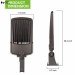 Adjustable Arm Mounted 150LM/W LED Shoebox Light for Commercial Outdoor