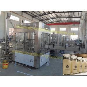 Soybean Automatic Milk Filling Machine Compact Structure 6 Head Liquid Filling