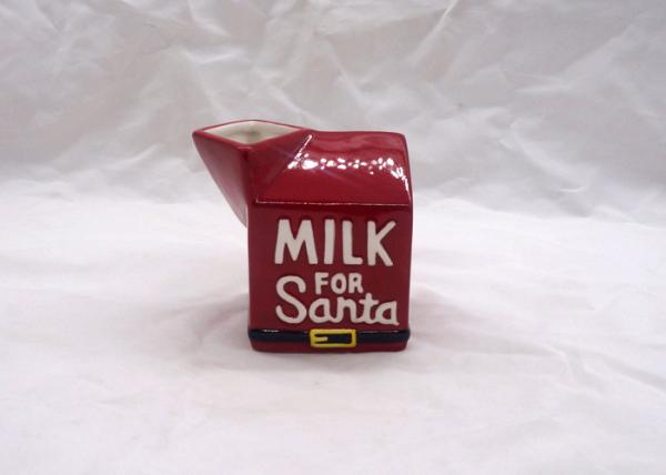 Red Color Christmas Ceramic Cups , Santa Claus 3D Coffee Mug For Holiday