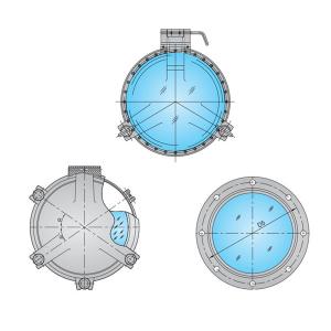 China Light Transmission Size 200 / 250 / 300mm Fireproof Marine Porthole Windows factory