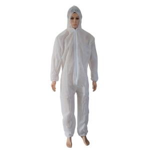 China Hood Chemical Protective Coveralls Over Locking Bounded Taped Breathable factory