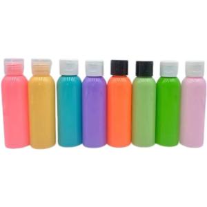 China 50ml PET Plastic Bottle With Screw Cap Multiple Colors For Liquid factory