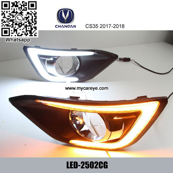 Chana CS35 2017-2018 LED DRL day time running lights driving daylight led replacement fog lights