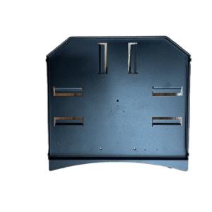 China Copper SS Sheet Metal Fabrication Custom Black Powder Coated Rack Drummy Cover Mounting Bracket factory