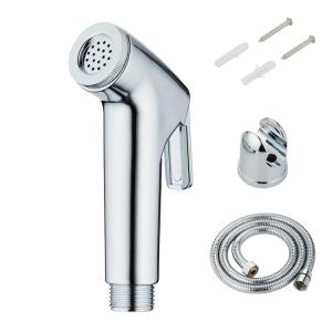 China Triggered Nozzle jet Toilet Spray Shattaf Hand Held Chrome Surface OEM factory