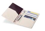 Grain Leather Travel Ticket Wallet , Custom Printing Passport Travel Wallet