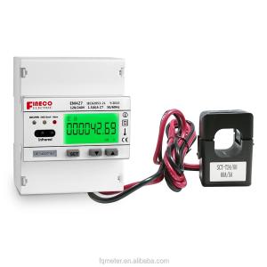 China CL1.0 72*104.5*60 Two Phase Three Wires Modbus Electric Energy Meter for CT120/240V factory