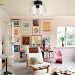 Iron Glass Nordic Pendant Light Living Room LED Lamp MS220