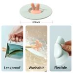 Silicone Cup Lids Food Grade Rabbit Ear Silicone Cup Cover Anti-Dust Airtight