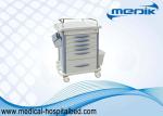 Luxury Drug Medical Storage Carts / Medication Carts For Hospitals Cream Color