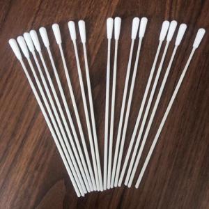 China ISO13485 Medical Cotton Swab , 15cm Disposable Sampling Swab on sale