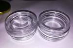 0.5oz 19gram high transparent glass caviar jar with metal lid