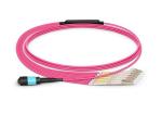 XDK Mtp To Lc Breakout Cable , 9/125 12 Core Single Mode Fiber Optic Cable