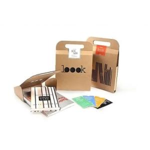 CMYK 4C Printing Folding Packaging Boxes With Carrying Handle