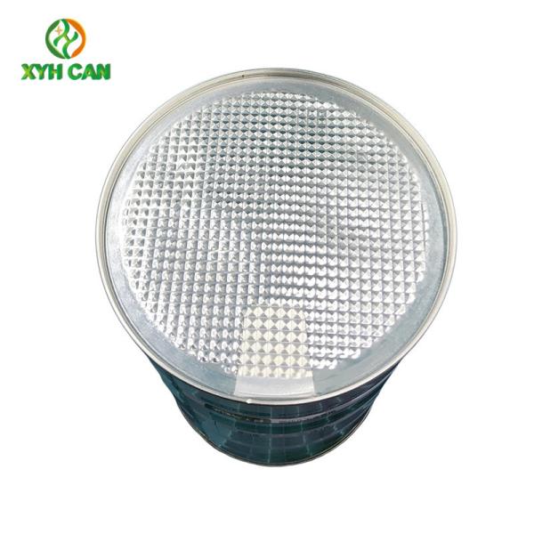 Tin Cans for 1KG Milk Powder Tinplate Milk Powder Jars CMYK With 4 Big Rolling Ribs