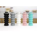Portable Collapsible Silicone Water Bottle 500ml For Travel