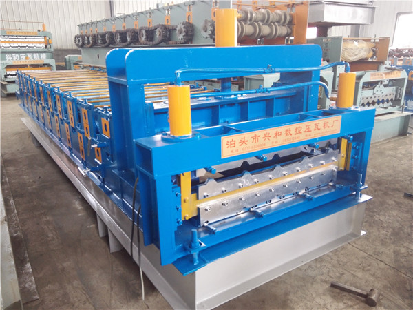 Iron Sheet Roof and Wall Double Layer Roll Forming Machine for Building Material