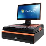 FCC 1024x768 15.6" Dual Screen POS Machine For Payment