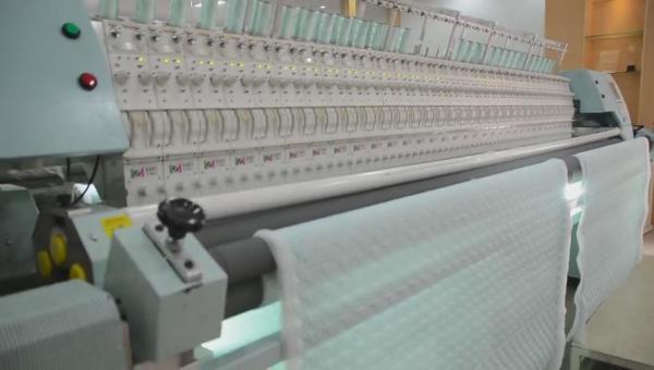 34 Heads Industrial Embroidery Machine , Computerized Quilting And Embroidery