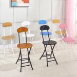 Foldable Wooden Dining Room Chairs With Metal Legs Multi Color Optional