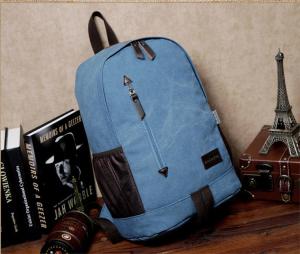 China Outdoor canvas backpack unisex travel backpack bag with laptop compartment for high school students factory