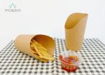Shaped Takeaway Food Containers Chip Holders Oil / Water Resistant