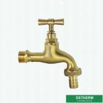 Brass Color Brass Tap Customized Brand Middle Weight Brass Ball Bibcock Valve