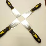 4 Pack Multi Putty Knife Scrapers Set Spackle Knife Premium Stainless Steel