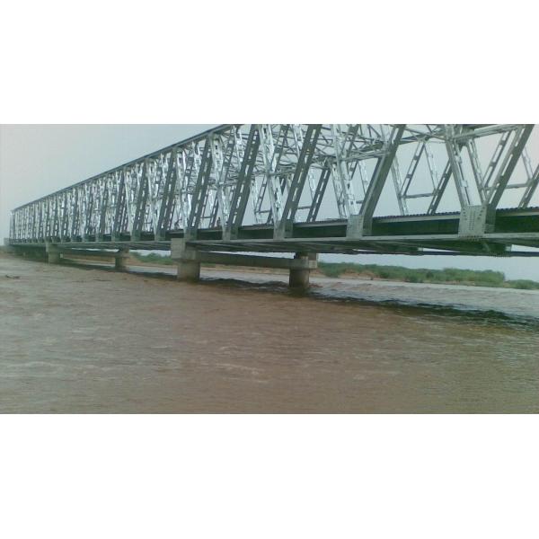 China Prefabricated Steel Truss Bridge with Hot - Dip Galvanized Surface Protection factory