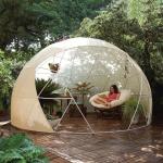 The PVC canvas transparent Weatherproof Cover Garden Igloo Greenhouse 360 Dome